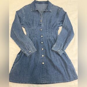 Denim Button-Up Dress Size Medium